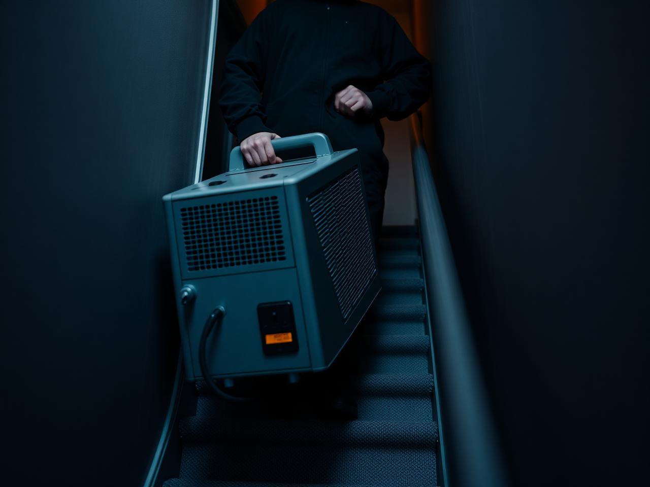 Heat treatment equipment and access route arranged ahead of a domestic treatment